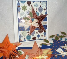 Stampin' Up! Card Kit MERRY CHRISTMAS Star Brightly Gleaming DSP Ornaments LOVE