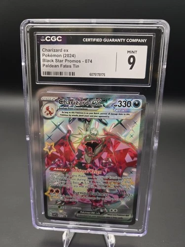 Pokemon TCG Charizard ex SV Promo 074 Scarlet & Violet Holo CGC 9 EN