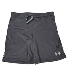 Under Armour HeatGear Athletic Shorts Boy's Size YSM Black Loose Fit