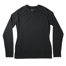 FIGS Salta Seamless Long Sleeve Underscrub Scrub Top Size Medium PO 2838 Black