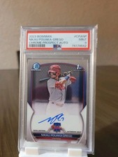 2023 Bowman Chrome Prospects Nikau Pouaka Grego Auto PSA 9