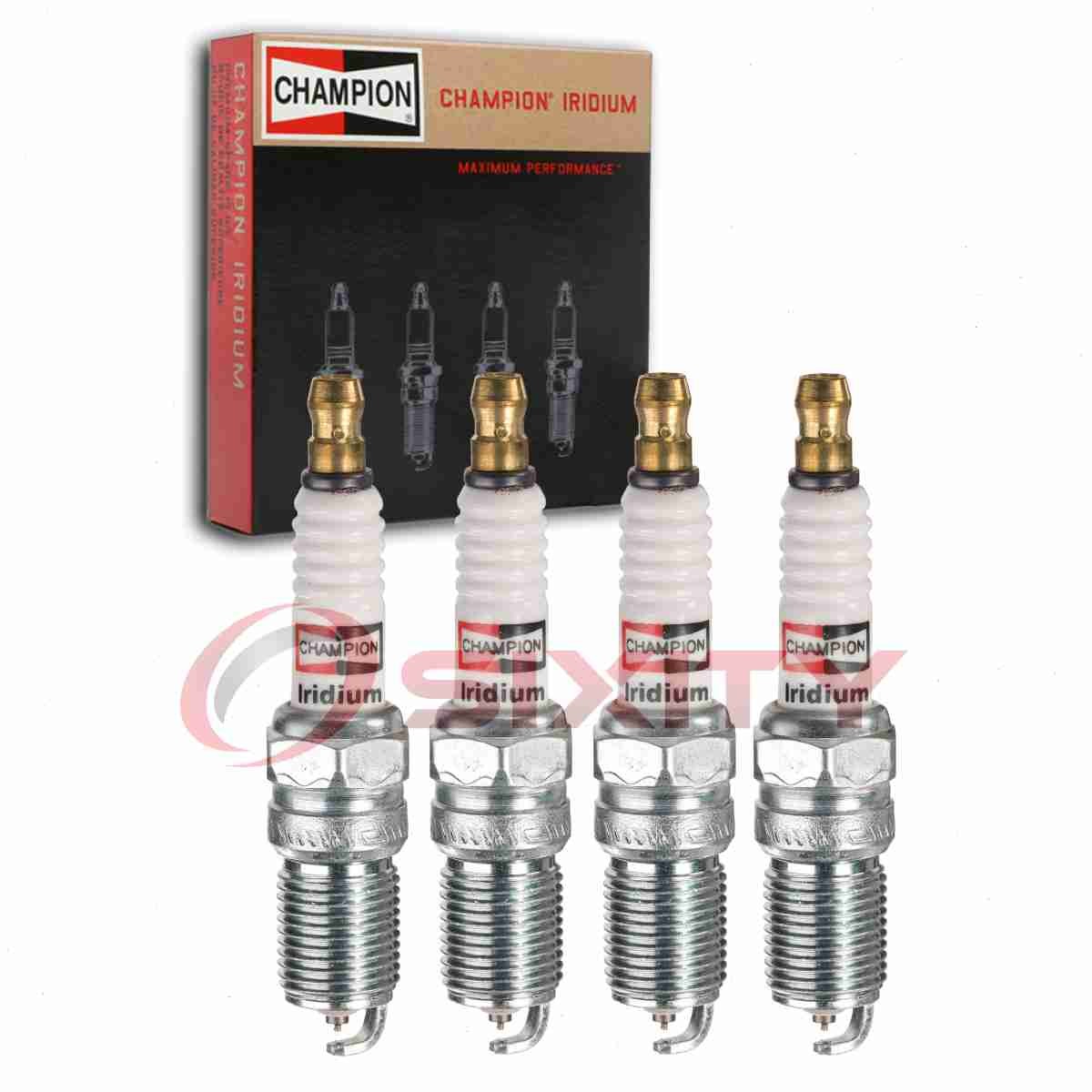 4 pc Champion Iridium Spark Plugs for 2005-2008 Mazda Tribute 2.3L L4 jj