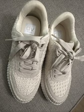 DV by Dolce Vita Model Style: Woven / Crochet Raffia Lace-Up Sneaker