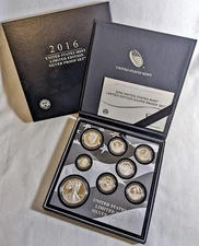 2016 U.S. Mint Limited Edition Silver Proof Set Box Slip Cover COA STOCK