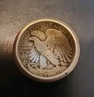 Walking Liberty half 1937-p As Shown In Pictures Damage 90%