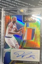 2021-22 Panini Select - Auto/MEM Julius Randle #AM-JRD Tie-Dye Prizm /25