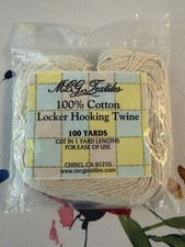 NEW 100 Cotton Locker Hooking Twine 100 Yards Cut in 1 Yard Lengths FREE SHIP
