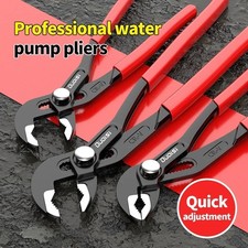 Water Pump Pliers Quick-Release Plumbing Pliers Wrench Adjustable Water Pipes UK