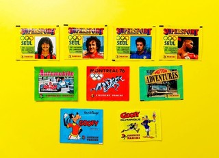 Panini Supersport Olympia Montreal Goofy Sport 9 volle Tüten 1975 1988