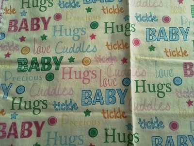 One Yard of AMF Titled My Little Precious Baby Fabric