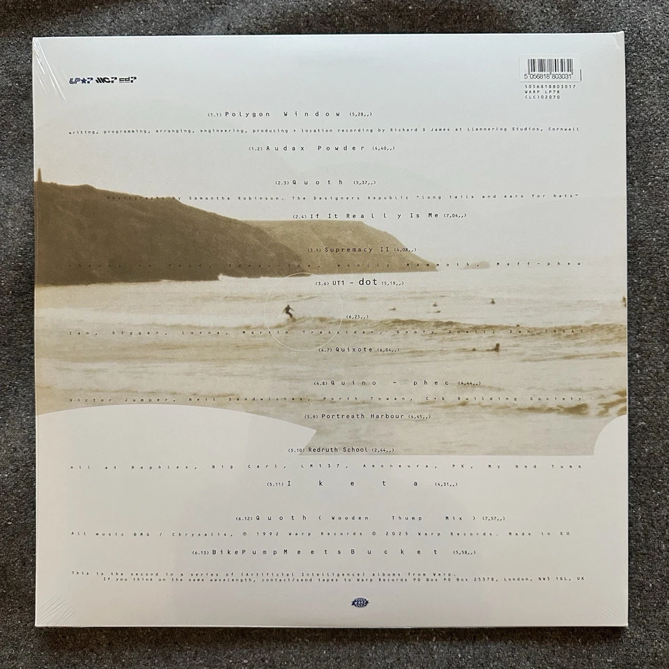 POLYGON WINDOW SURFING ON SINE WAVES CLEAR VINYL 3LP APHEX TWIN NEW SEALED OOP - Image 3 of 4