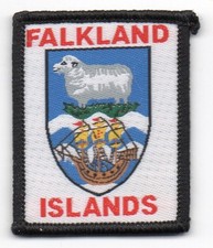 FALKLAND ISLANDS  black back--   BRITISH SCOUTING OVERSEAS   BSO SCOUT BADGE