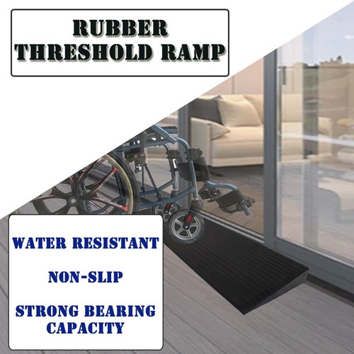Non-Slip Solid Rubber Threshold Ramp Load Capacity 11000lbs Water Resistant New - Picture 20 of 22
