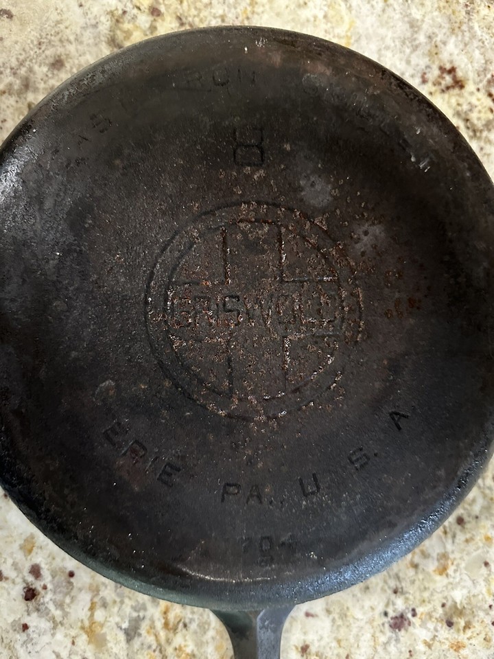 Griswold Cast Iron 8 Pan Skillet Erie PA USA 704 eBay