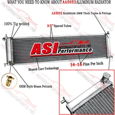 Aluminum Radiator For 2012 2013 2014 2015 Tesla Model S Center 6007372-00-A