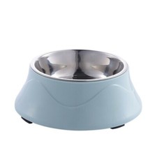 Non-slip Stainless Steel Dog Bowl Feeding Dish Double Layer Pet Bowls Clearance