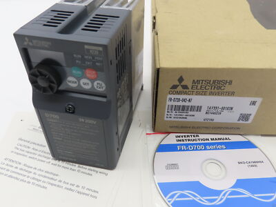 Mitsubishi Electric D700 FR-D720-042-N7 VFD AC Drive Inverter 3PH 200-240V 1HP
