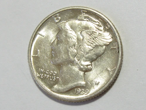 Uncirculated 1939-D Silver Mercury Dime - #9742-2