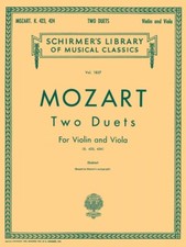 Mozart Two Duets for Violin and Viola K. 423 and K. 424 Sheet Music 050262070