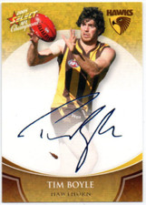 2008 AFL SELECT CHAMPIONS BLUE FOIL SIGNATURE - FS44 Tim BOYLE (HAWTHORN)