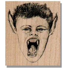 Vampire Boy, RUBBER STAMP, Halloween Stamp, Scary, Monster, Horror, Spooky,Child