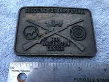 NRA Whittington Center Belt Buckle - Shooting For Our Future - Vintage