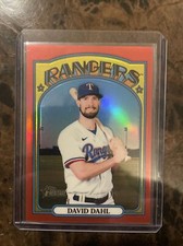 2021 Topps Heritage High Number DAVID DAHL Chrome Red Refractors /372 #710 SP