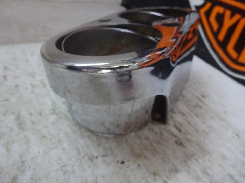 Vintage Harley Davidson FX & XL CHOICE of USED CHROME OEM DUAL GAUGE MOUNT/CUPS - Image 4 of 4