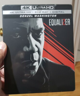 The Equalizer 2 (4K Ultra HD + Blu-ray, Steelbook).No Digital Copy.Free Shipping
