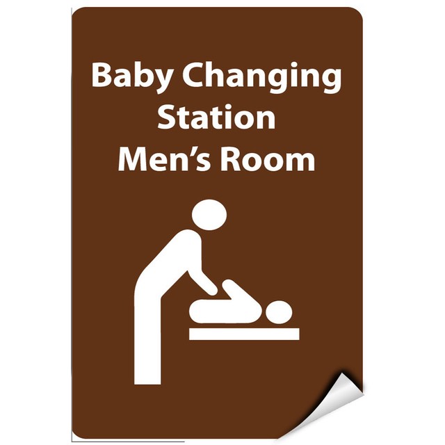 Baby Changing Station Men'S Room Activity Sign Park Signs LABEL DECAL STICKER eBay