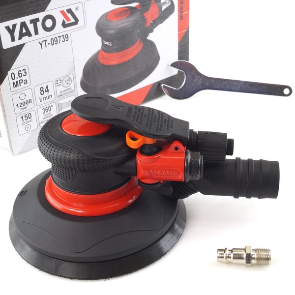 Druckluft Excenterschleifer Schleifscheibe Schleifmaschine 150Mm Yato YT-09739-image