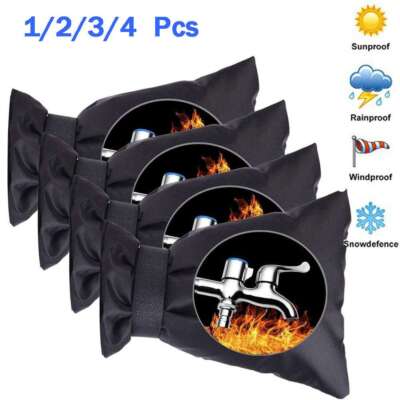 1-4Pcs Winter Faucet Cover Water Hose Bib Spout Protector Outdoor Garden Tool US