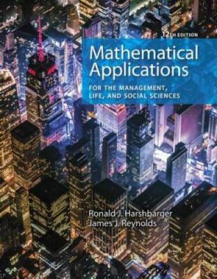 Mathematical Applications for the Management, Life, and Social Sciences - GOOD