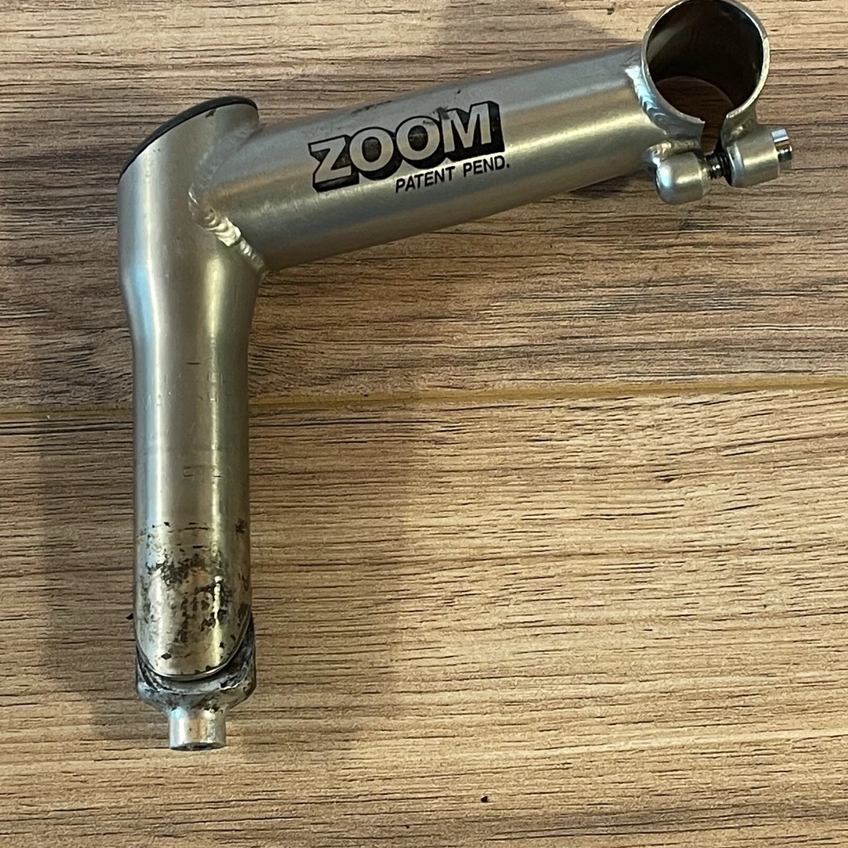 Vintage 90s ZOOM 1 1 8 MTB Quill Stem 120 25.4 5 Degree Brushed Steel