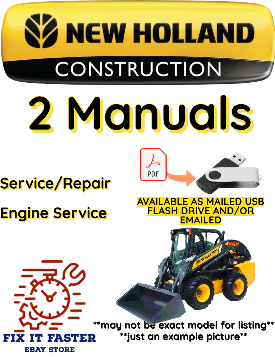 NEW HOLLAND L228 SKID STEER LOADER MANUAL SERVICE REPAIR SHOP