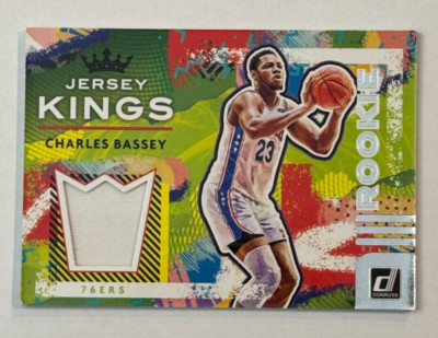 2021-22 Panini Donruss Rookie Jersey Kings #RJ-CBS Charles Bassey 76ers
