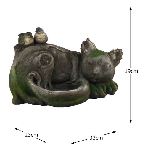UNUSUAL CAT GARDEN ORNAMENT DRIFTWOOD EFFECT, LESS THAN HALF PRICE - Picture 3 of 8