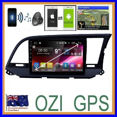 ELANTRA 2016+ GPS WIRELESS APPLE CARPLAY ANDROID AUTO CAMERA DAB+ TPMS DVR ODB