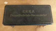 ERKA Doppelfarbstab-Haemometer Medicina Strumento German 30er WK2 WW2 vintage