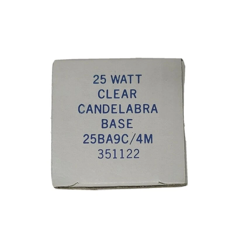 4 Philips 25-Watt / Clear BA9 Decorative Bulb with Candelabra Base - NEW - Image 2 of 4