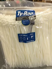 Thomas & Betts Ty-Rap TY253M 11.6" 50lb Natural 1,000/bag  