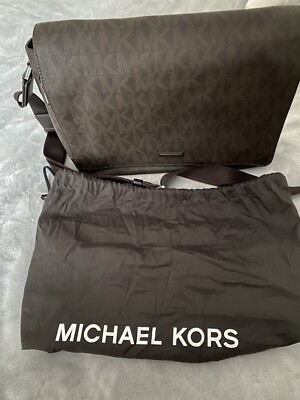 Michael Kors Herren-Umhängetasche Messenger Brown Business Tasche NEU!