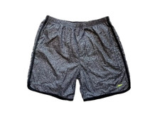 Speedo Swim Trunks Board Shorts Mens Built-In-Brief 1 ZIP POCKET SPEEDO BLACK,M 