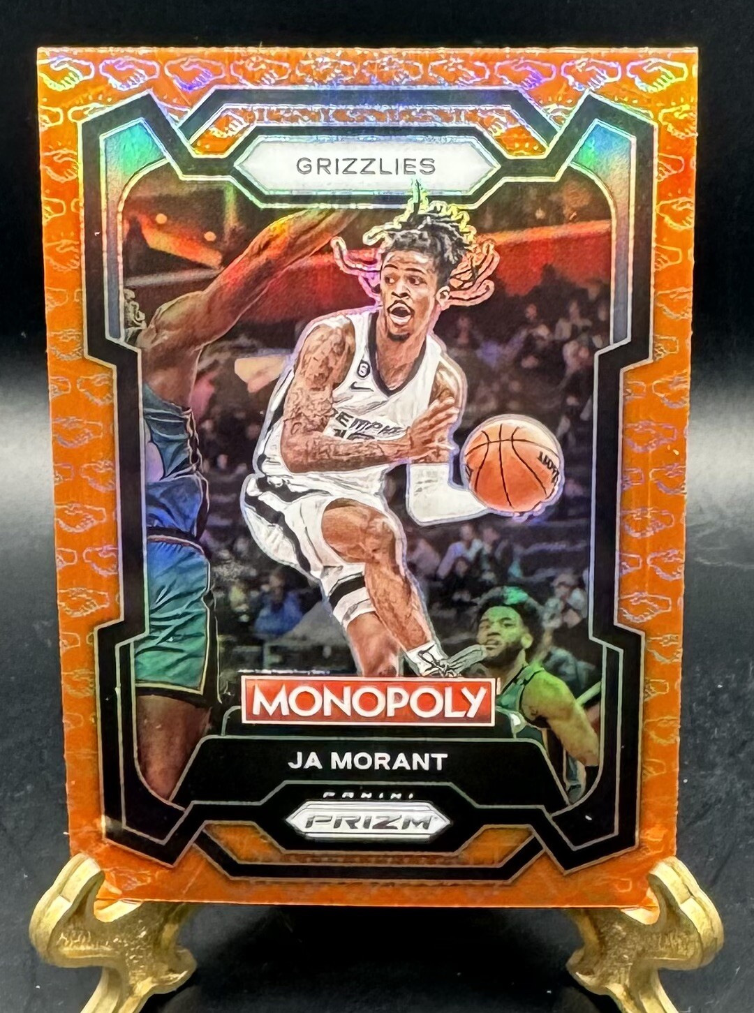 2023-24 Panini Prizm Monopoly JA MORANT Orange Handshake #44 SP Grizzlies