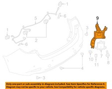 MAZDA OEM 18-19 6 Rear Bumper Electrical Components-Mount Bracket Left GRT667ZP1