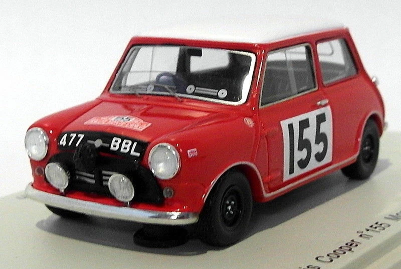 Spark Models 1/43 Scale Resin S1190 - Morris Mini Cooper #155 Monte Carlo 1963 - Image 2 of 4