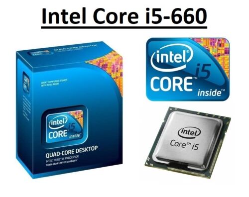 Intel Core i5-660 SLBLV Dual Core Processor 3.333 GHz, Socket LGA1156, 73W CPU - Picture 1 of 5