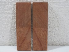 Mahogany Wood Knife Scales Figured Exotic Bookmatched Blank 5'' x 1.5'' x 5/16''
