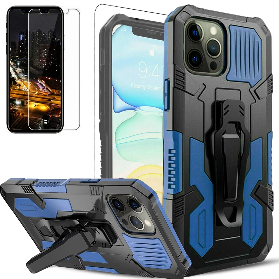 For iPhone 12 11 Pro Max Mini 8 7 Plus SE 2020 Case Phone Cover + Tempered Glass - Image 4 of 4