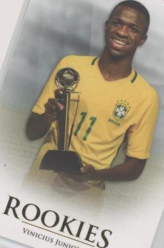 2025 Futera Unique Vinicius Jr. Trio Match Worn Relic /15 Brazil 